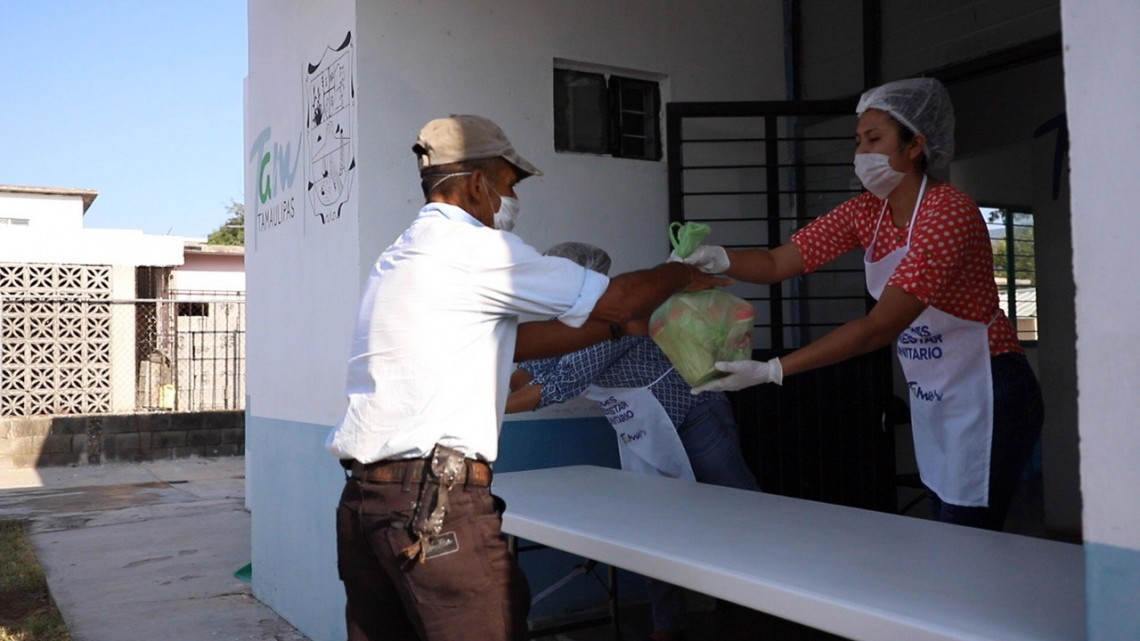 SEBIEN continúa entrega de alimentos en Comedores Comunitarios