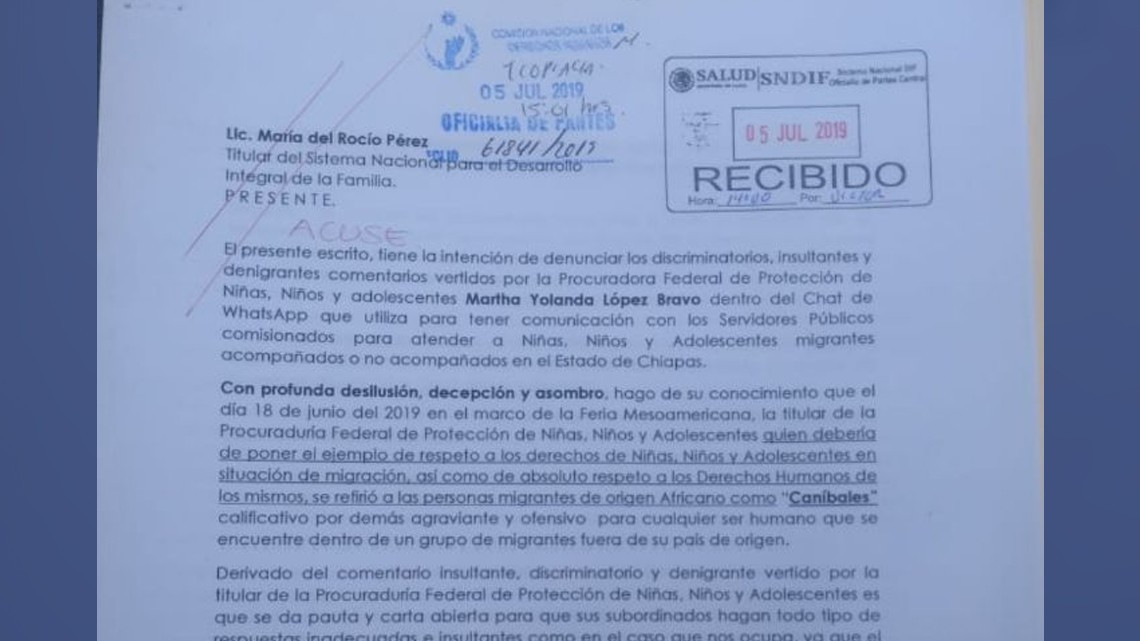 Procuradora llama “caníbales” a migrantes