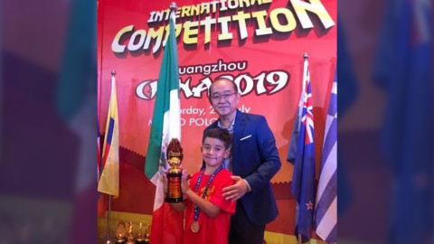 Niño mexicano es campeón mundial de cálculo mental