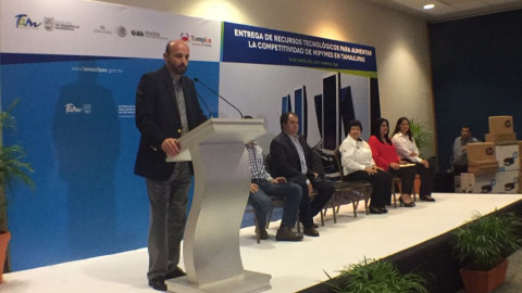 Entregan apoyos tecnológicos a MiPymes