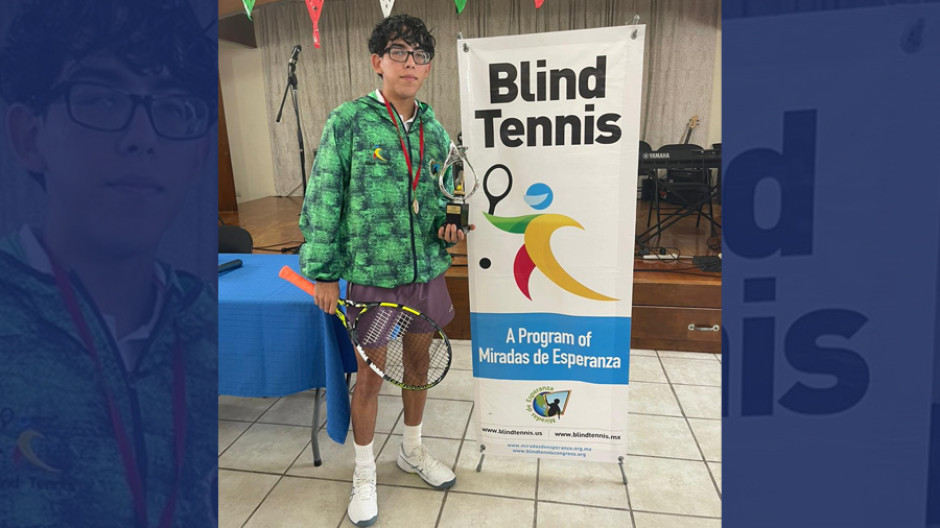 Obtiene Adrián oro en torneo mundial de blind tennis