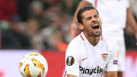 Nolito se fractura pierna en entrenamiento con el Sevilla