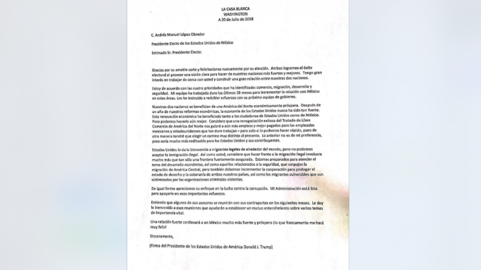 AMLO revela la respuesta de Trump a su carta