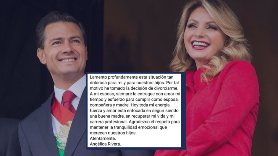 Confirma Angélica Rivera divorcio de EPN