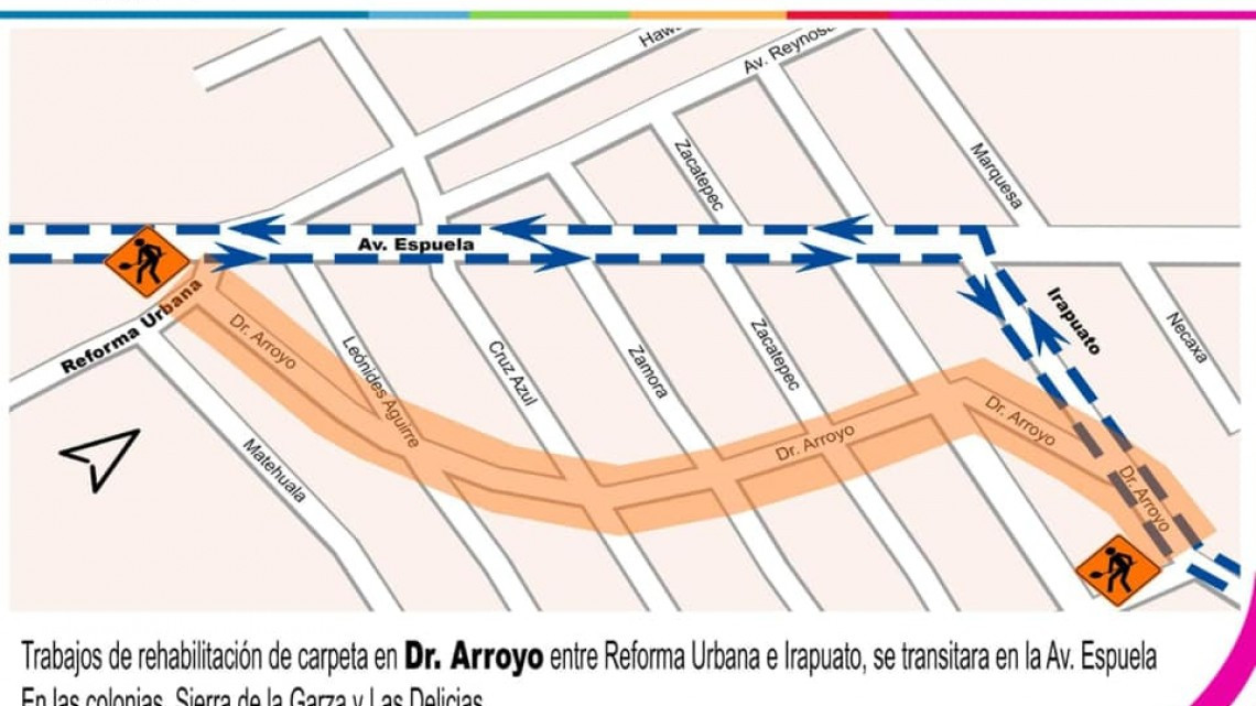 Anuncian cierre de circulación por trabajos de rehabilitación