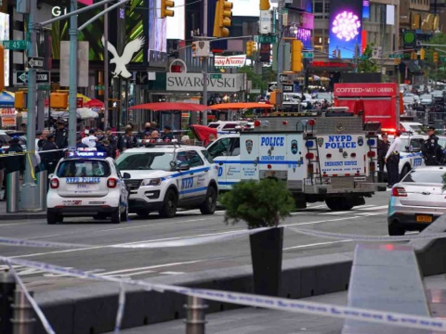 Se registra tiroteo en Times Square, dejando tres heridos