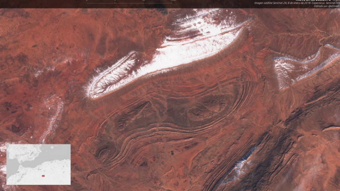 Desierto del Sahara ¡Se cubre de nieve!