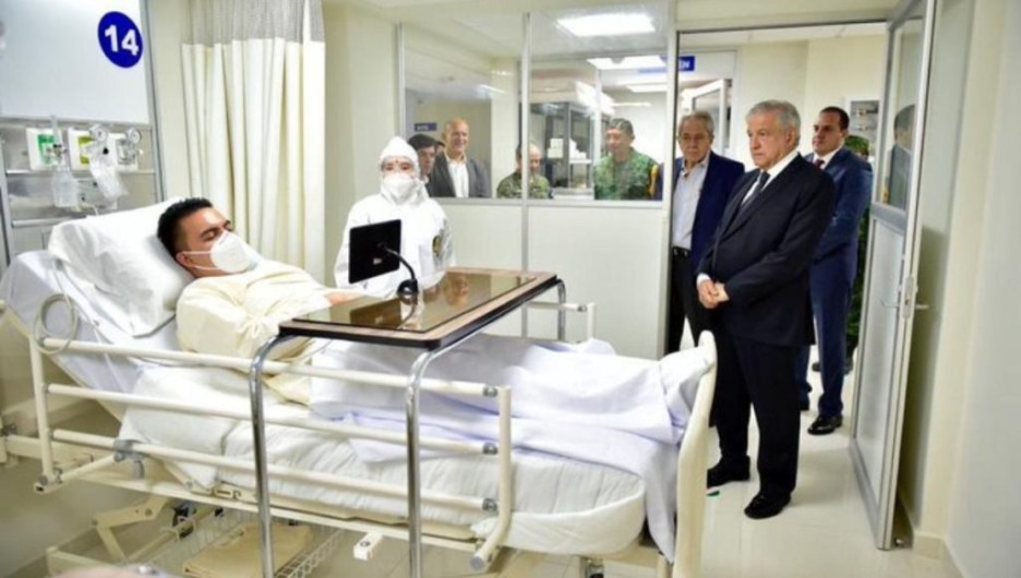 ISSSTE confirma que foto de AMLO en un hospital es parte de "un simulacro"
