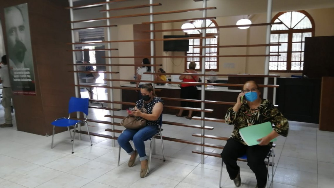 Extreman medidas preventivas en la presidencia municipal de Matamoros por casos positivos de Covid-19