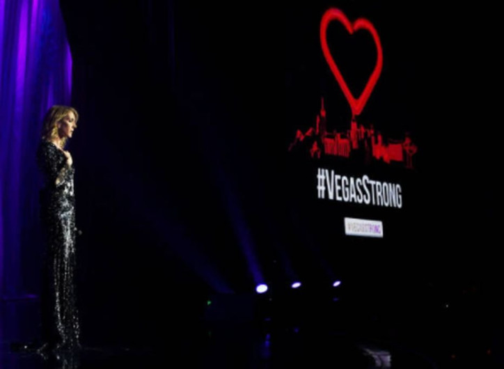 Celine Dion rinde tributo a víctimas de masacre en Las Vegas