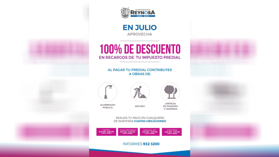 Podrán pagar Predial en vacaciones y con descuento